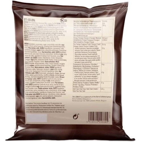 Callebaut Finest Belgian Dark Chocolate 400g Pouch 1