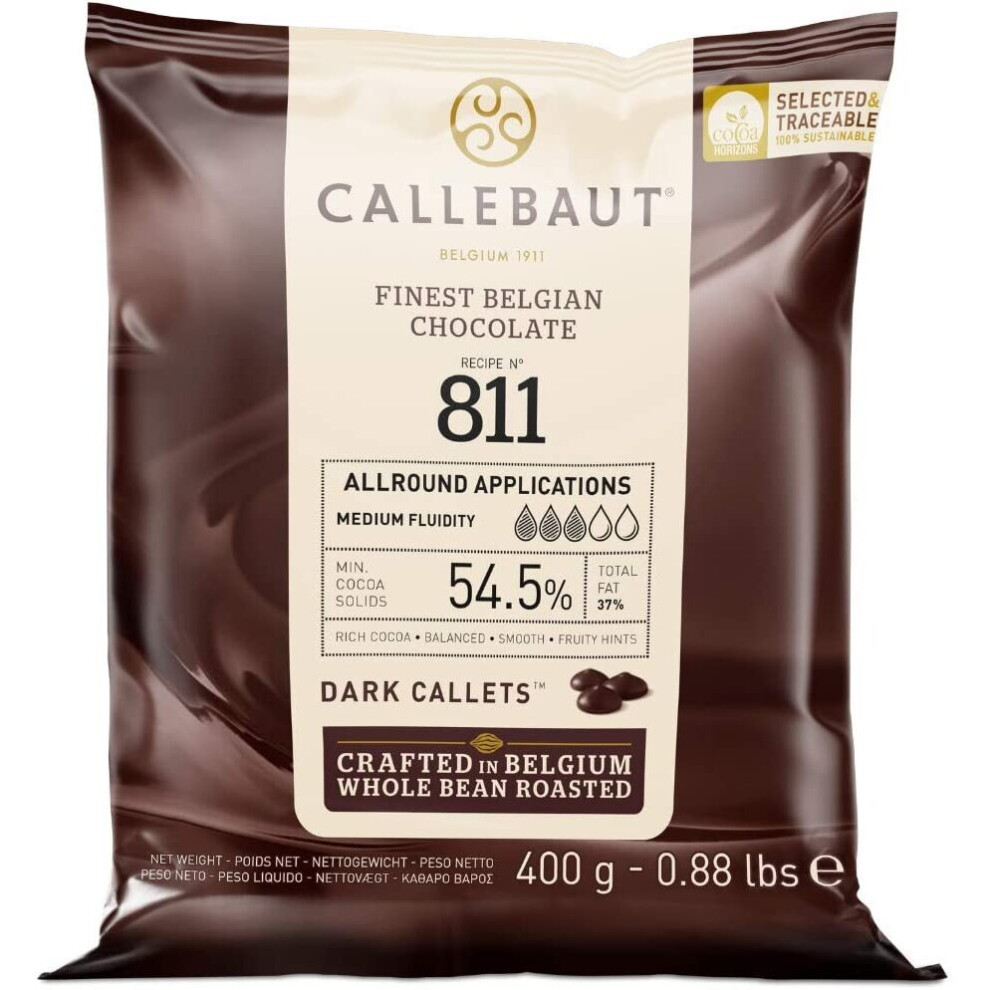 Finest Belgian Dark Chocolate 400g Pouch