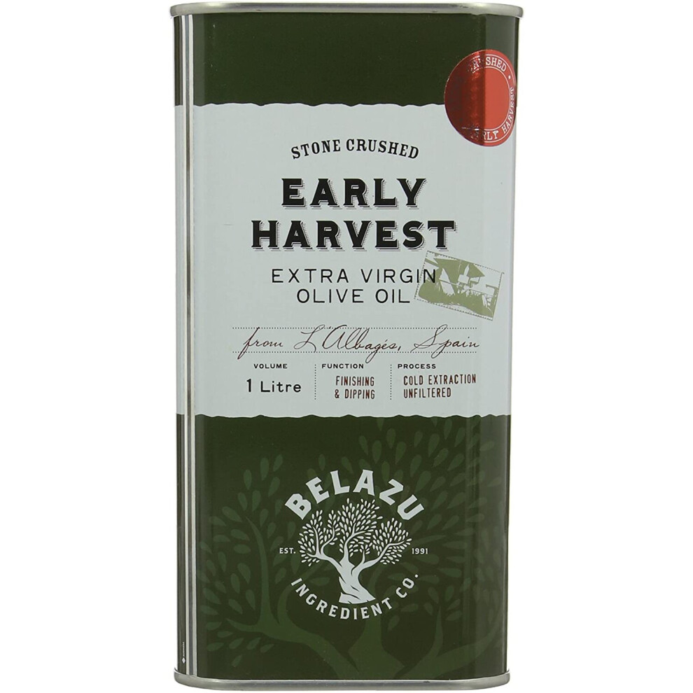 Belazu Early Harvest Olive Oil Tin, 1L