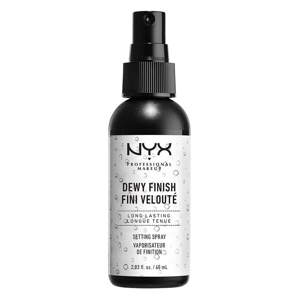 Nyx Professional Makeup Setting Spray, Long Lasting Formula, Fixing, Lightweight, Vegan Formula, Dewy Finish, 60 Ml