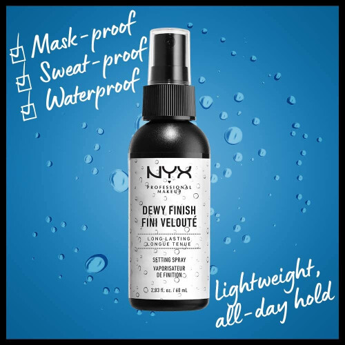 NYX Professional Makeup NYX - Dewy Finish Fini Veloute Setting Spray Clear (60ml) 2