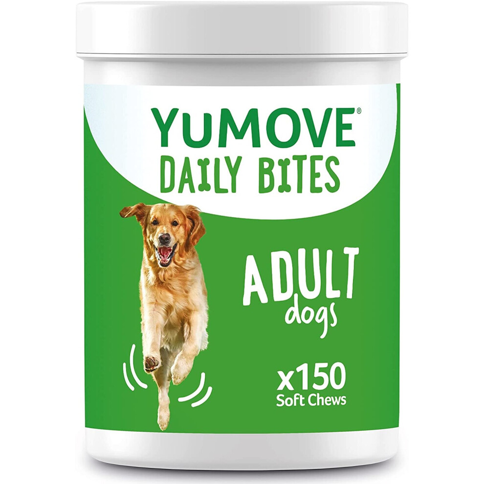 Yumove Daily Bites For Adult Dogs | Hip And Joint Supplement For Stiff Dogs Aged 6 To 8 Years | 150 Chews