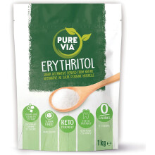 Pure Via Erythritol 1kg, Keto Friendly Sugar Alternative, Non-GMO Certified