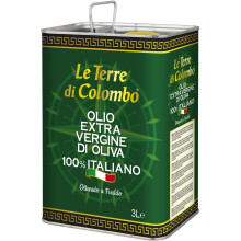 Le Terre di Colombo – 100% Italian Extra Virgin Olive Oil - Tin - 3 L