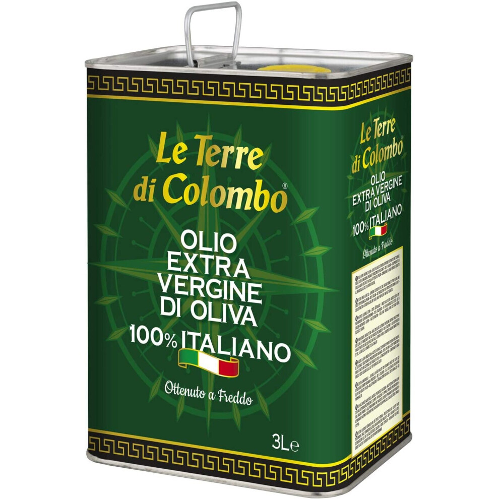 Le Terre di Colombo â 100% Italian Extra Virgin Olive Oil - Tin - 3 L