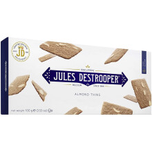 Jules Destrooper Almond Thins, Box of Authentic Belgian Butter Biscuits, Luxury Biscuits Gift Set, Bulk Pack of 6 x 100 g