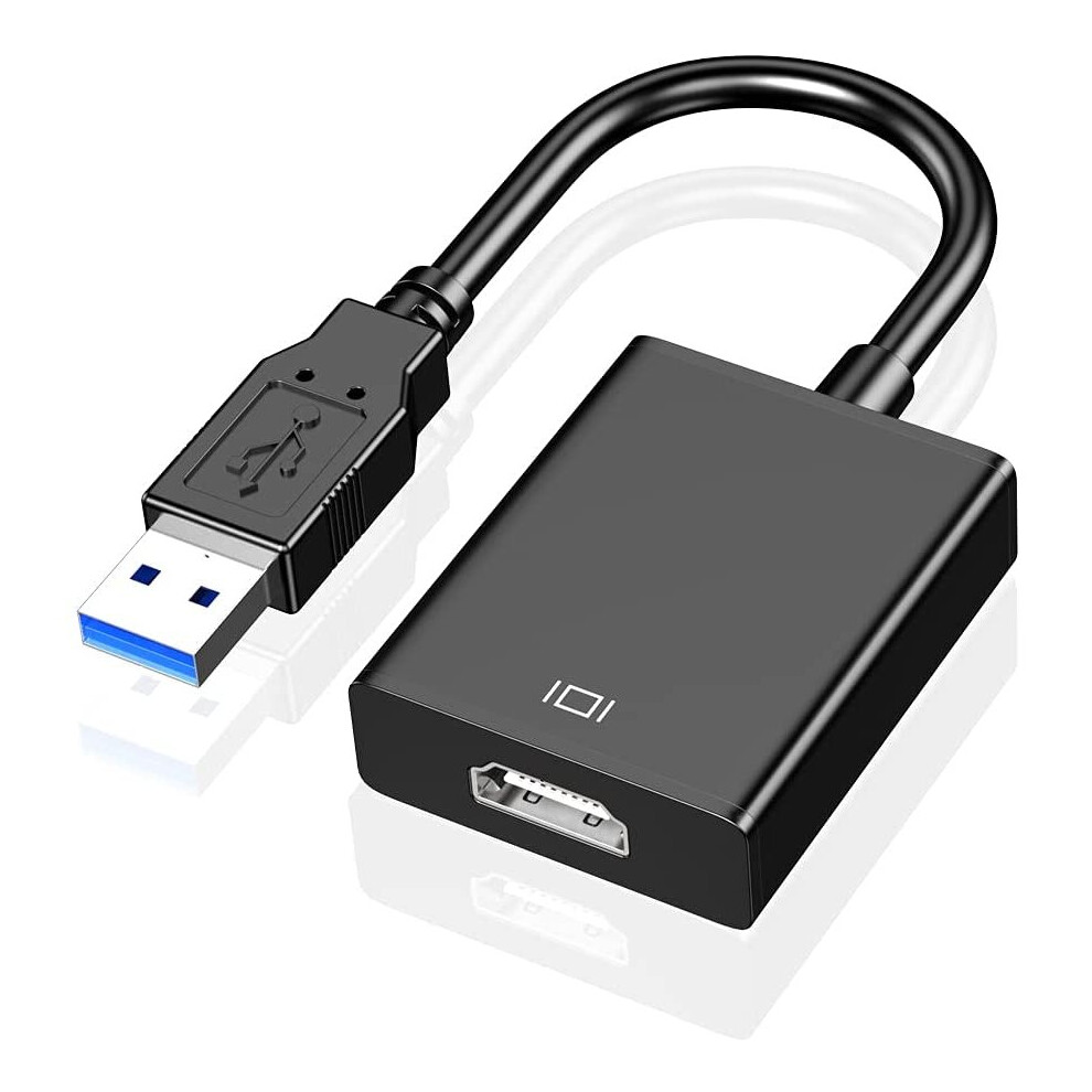 USB to HDMI Adapter, USB 3.0/2.0 to HDMI Cable Multi-Display Video Converter- PC Laptop Windows XP 7/8/8.1/10,Desktop, Laptop, PC, Monitor, Projector,