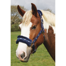 Rhinegold Logo Headcollar fleece trim
