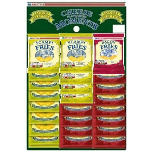 Smiths Pub Snacks 50/50 Mixed Card 12 x Scampi Fries &12 x Bacon Fries