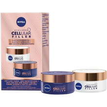NIVEA Cellular Elasticity Duo Pack, NIVEA Cellular Elasticity Day Cream and Night Cream, Anti Ageing Face Cream Multipack, Anti Wrinkle Cream, Wrinkle
