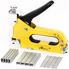 Topec 3 in 1 Heavy Duty Staple Gun Kit with 600 Staples, for Upholstery, Material Repair, Carpentry, Decoration, Furniture, Crafts, DIY (T8012-01)