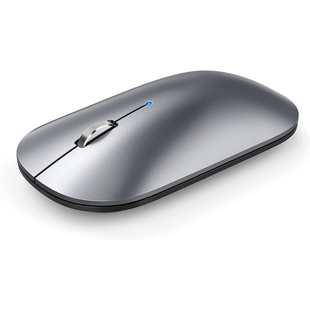 Tecknet Rechargeable Bluetooth Mouse - Slim Silent Wireless 2.4G/Bt 5.0/3.0 With Usb Receiver & Usb-C Adapter, 4 Dpi Levels 600/1200/2400/4000