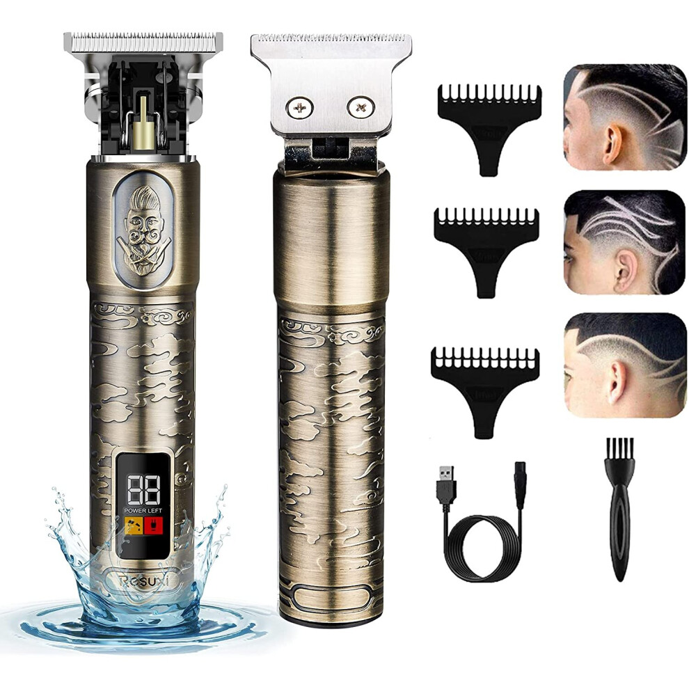 Yiwu Lehman Electronic Gold Beard And Hair Trimmer Â Professional Barber Supplies For Professionals And Beginners Â Cordless Hair Clippers Men Â Waterproof And Rechargeable
