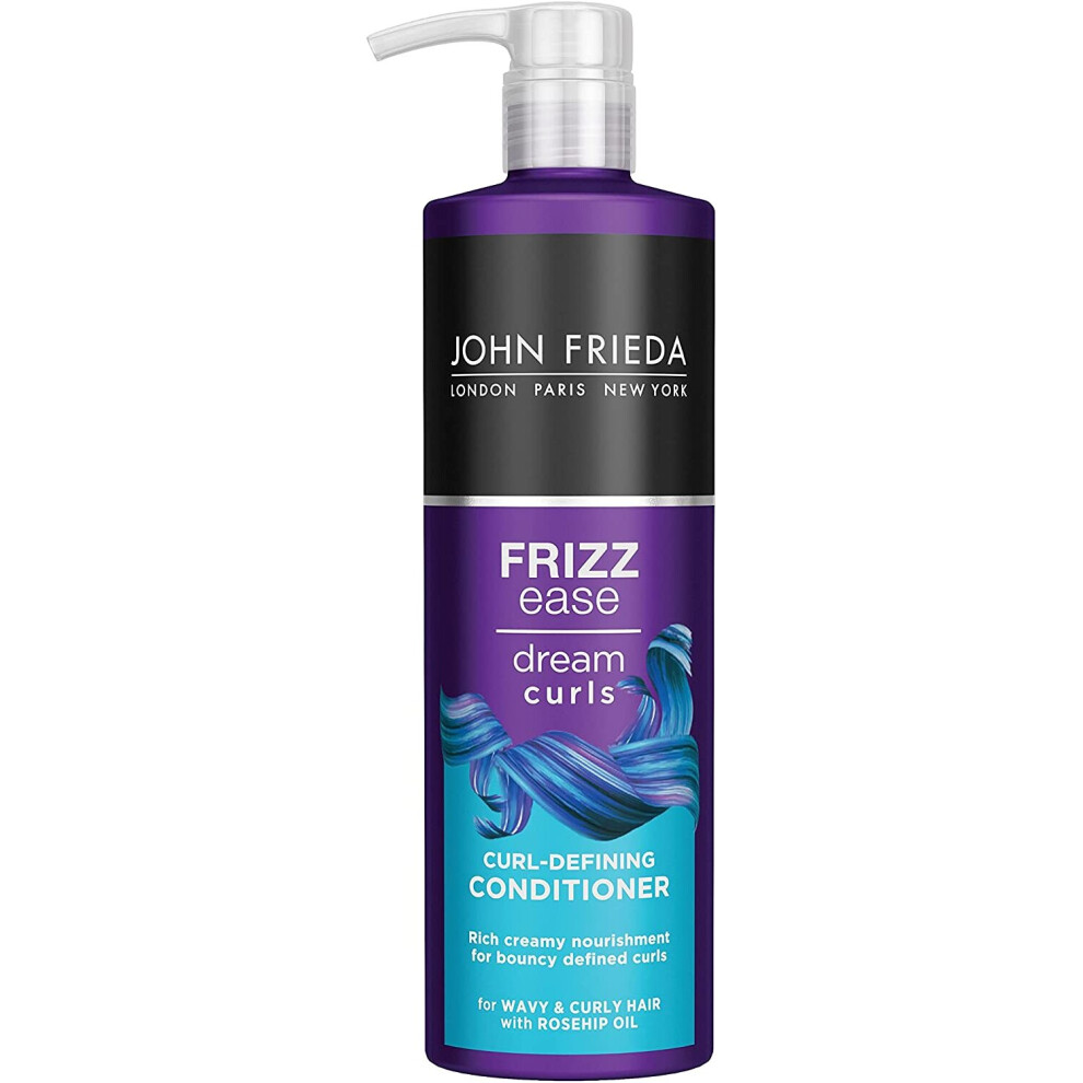 John Frieda Frizz Ease Dream Curls Curl-Defining Conditioner 500 ml for Naturally Wavy & Curly Hair