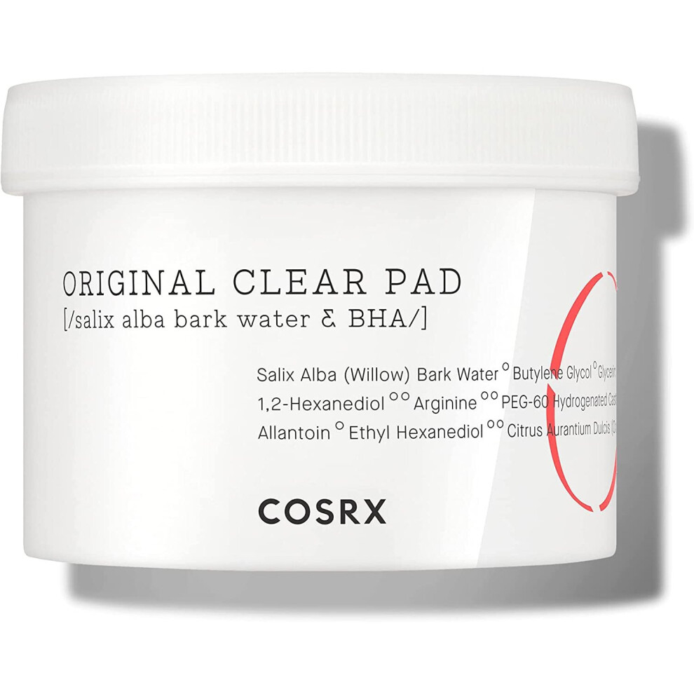 COSRX One Step Original Clear Pad, 70 pads | BHA Toner-soaked | Exfoliating and Cleansing Pad