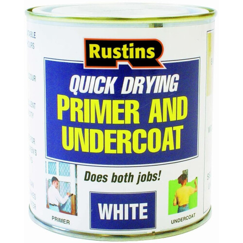 Rustins Rustins WHPU500 500ml Quick Dry Primer Undercoat - White