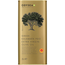 Odysea Greek PDO Kalamata Extra Virgin Olive Oil Tin, 5 Litre