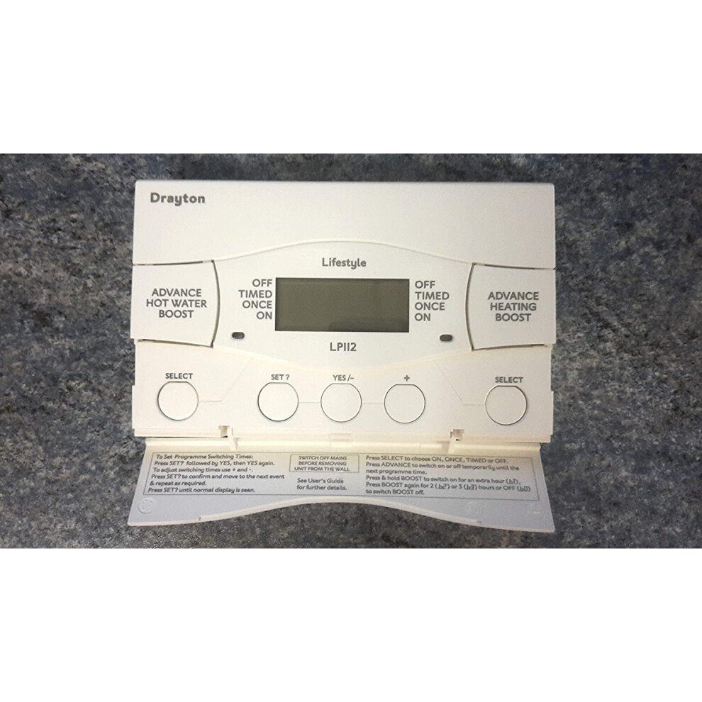 Drayton 25476 Lp722 (Mk4) 2 Channel Programmer, White