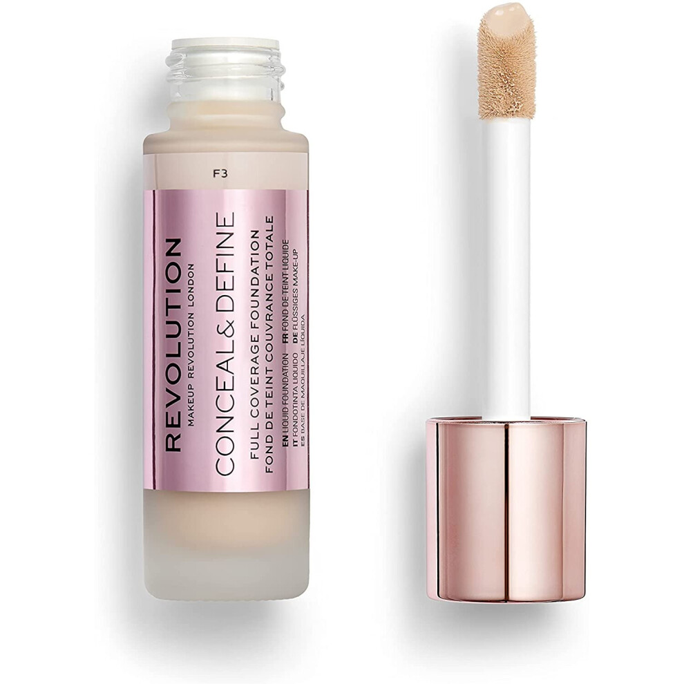 Revolution Makeup Conceal & Define Foundation F3