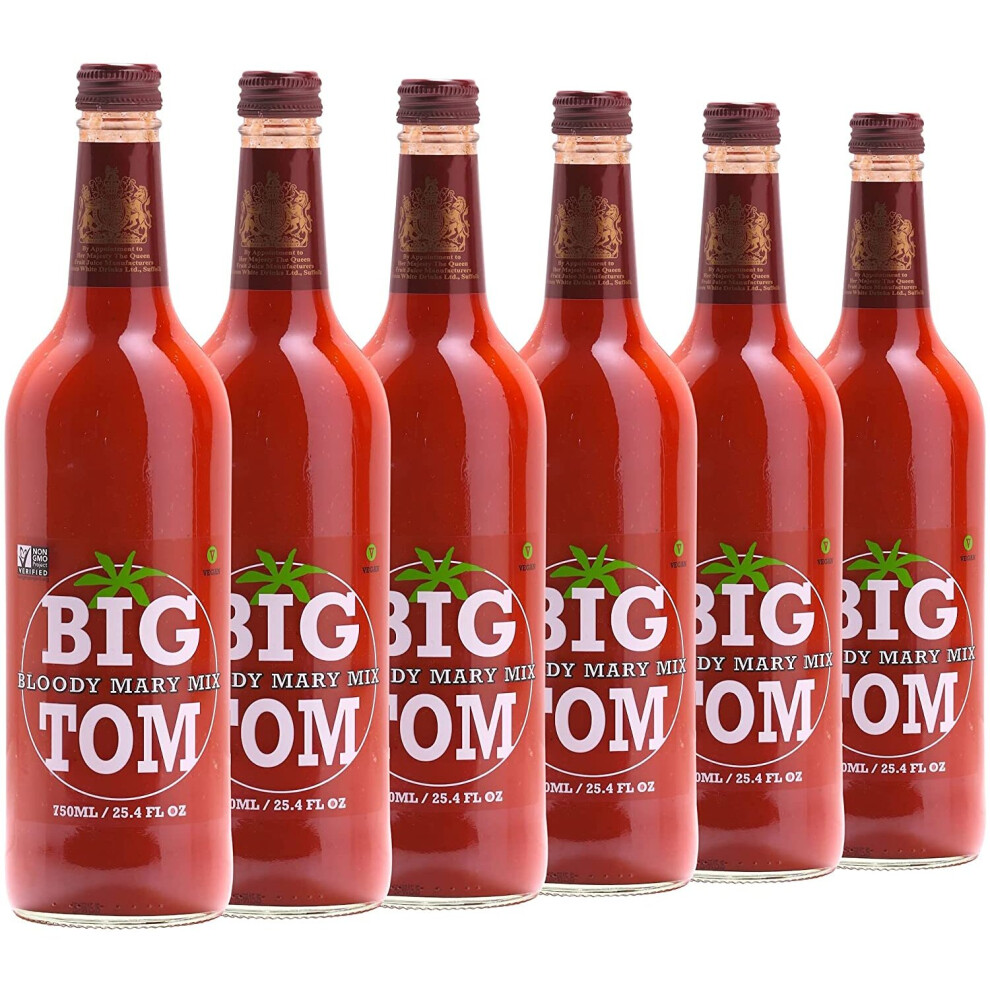 Big Tom Spiced Tomato Juice- Bloody Mary Mix (Pack of 6 x 750ML) for The Best Bloody Mary...Every time!