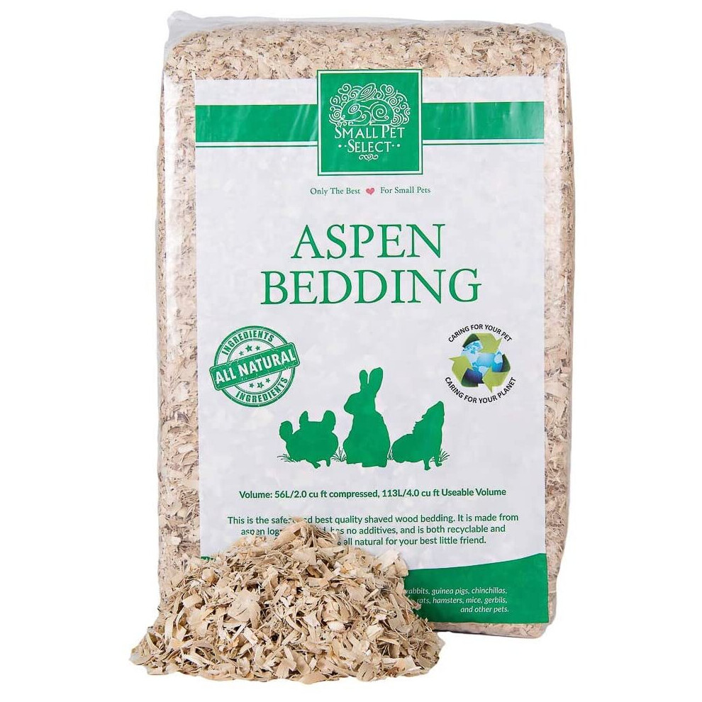 Small Pet Select JUMBO Aspen Bedding, 113L