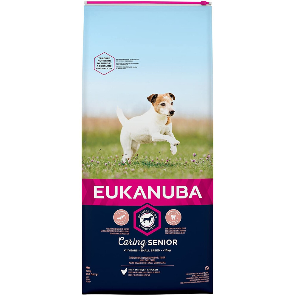 Eukanuba Senior Dry Dog Food For Older Small Dog with Fresh Chicken