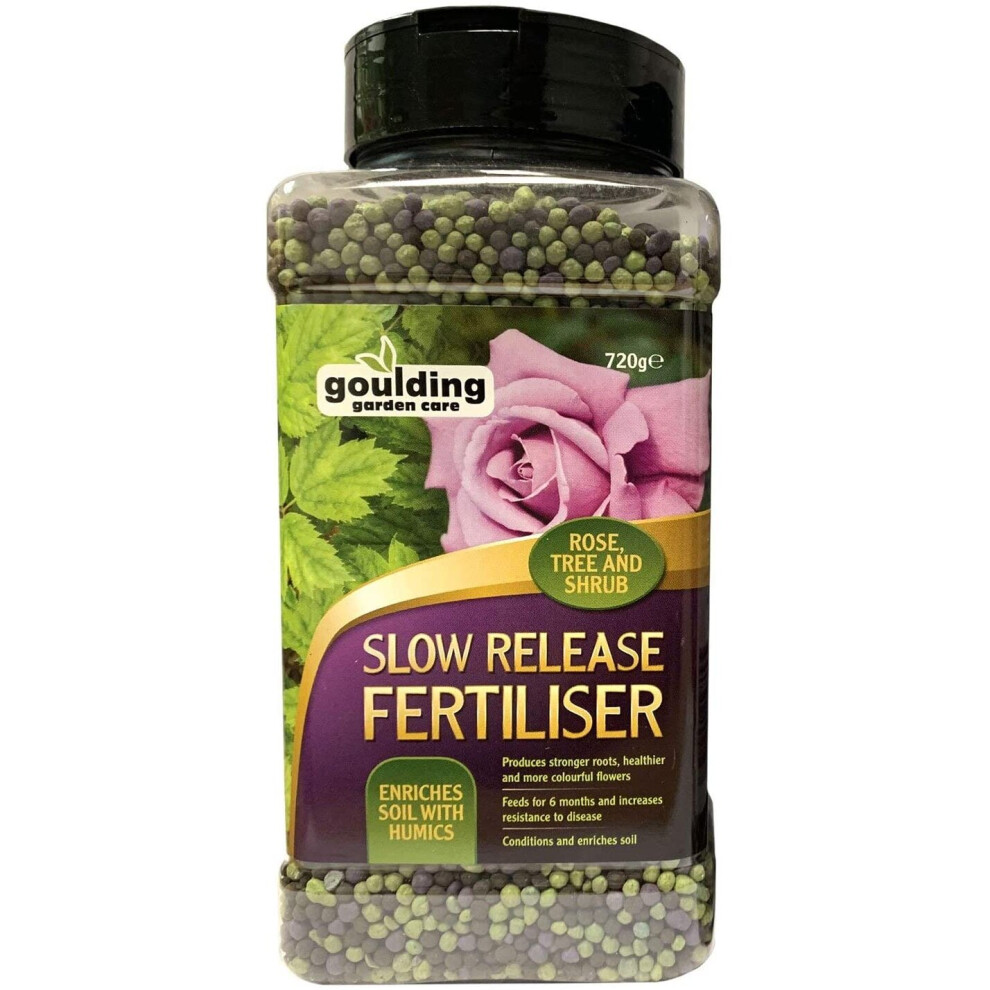 Goulding Slow Release Fertiliser Rose, Tree & Shrub Granular Plant Feed, Brown