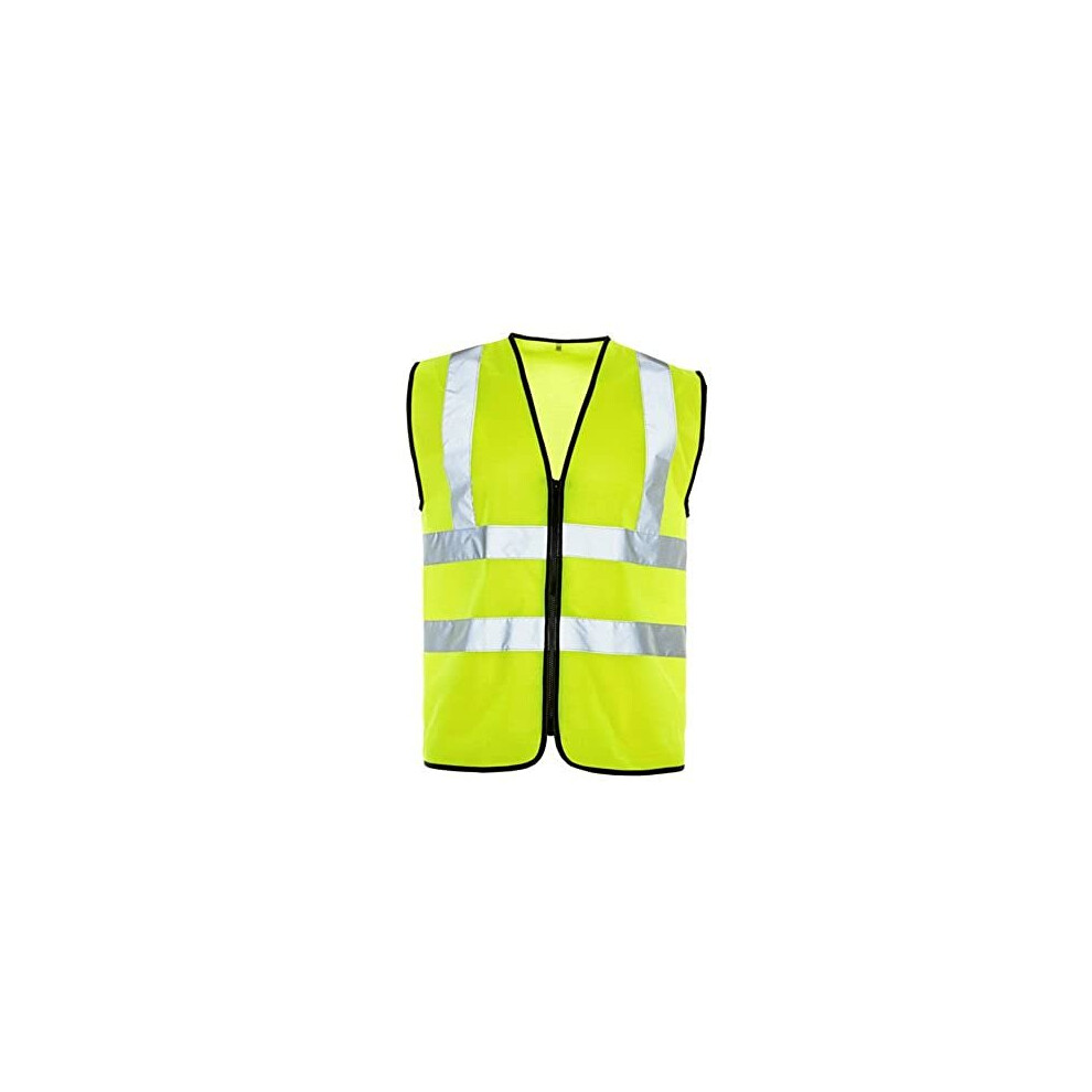 Supertouch 32345 Zipped Hi Vis Vest, XX-Large, Yellow 5036770323457