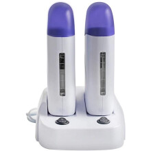 Wax Heater Electric Waxing Warmer Machine Double Depilatory Roll Wax Warmer for Hair Removal Roll-on Hair Removal Wax Machine Hair Removal Kit