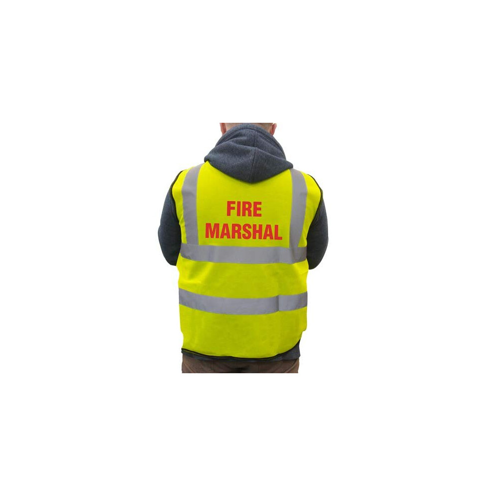 Supreme Hrt80y-L-Fire Marshal Basic High-Visibility Safety Vest, Large, Yellow 5060411118058