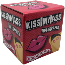 Diabolical Gifts Kiss My Ass Toilet Paper, pink, 10.5cm x 10.5cm x 10.5cm, DP0902