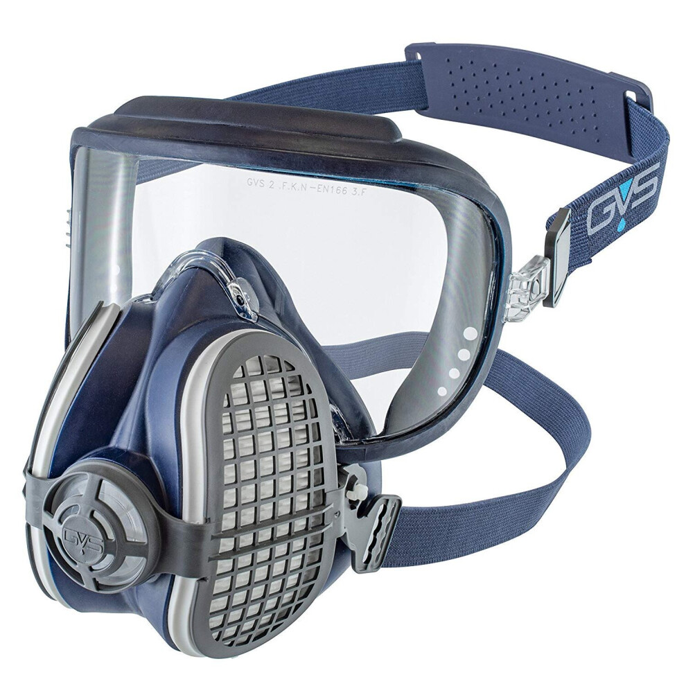 GVS Filter Technology SPR406 Elipse Integra P3 Dust Half Mask Respirator with Replaceable and Reusable Filter, Medium/Large,Blue