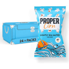 PROPERCORN Lightly Sea Salted Popcorn(Pack of 24)