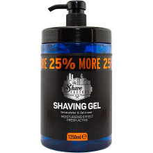 The Shave Factory Shaving Gel 1250ML with 25% MORE Free - Moisturizing Effect Fresh Active - High Quality Product For Professional Barbers/Hairdresser