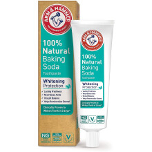 Arm & Hammer Whitening Protection Toothpaste - 100% Natural Baking Soda Teeth Whitening Toothpaste for Fresh Breath, Strong Enamel and Normal Oral PH