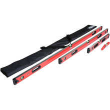 Hilka Tools 63990004 4 PCE Level Set-Torpedo, 24", 48", 72", Red & Black