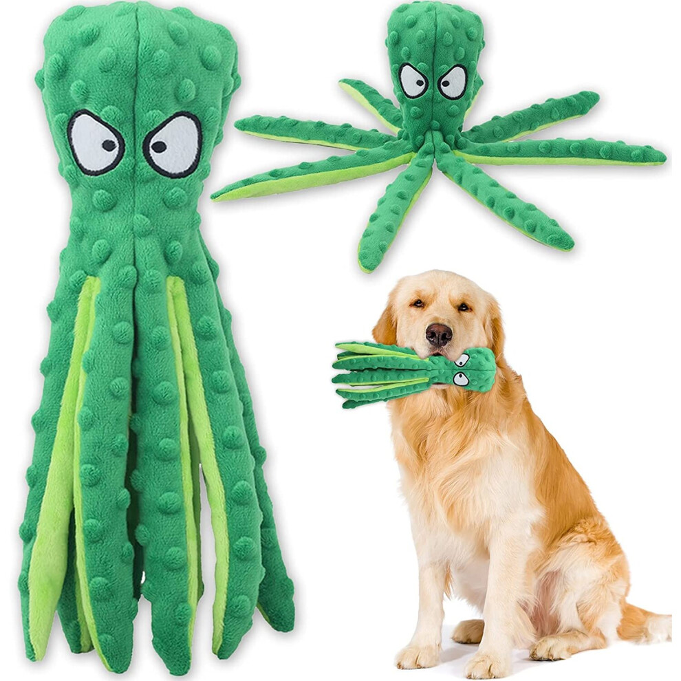 (Green) Squeaky Dog Chew Toy Interactive Toy No Stuffing