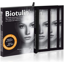 Biotulin Bio-Cellulose-Gesichtsmaske  4er-Pack  feuchtigkeitsspendende Anti-Falten-Maske  Hyaluronsure  Anti-Aging-Wirkstoffe