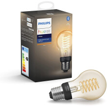 Philips Hue White Filament Single Smart LED Bulb [E27 Edison Screw] with Bluetooth, Works with Alexa and Google Assistant