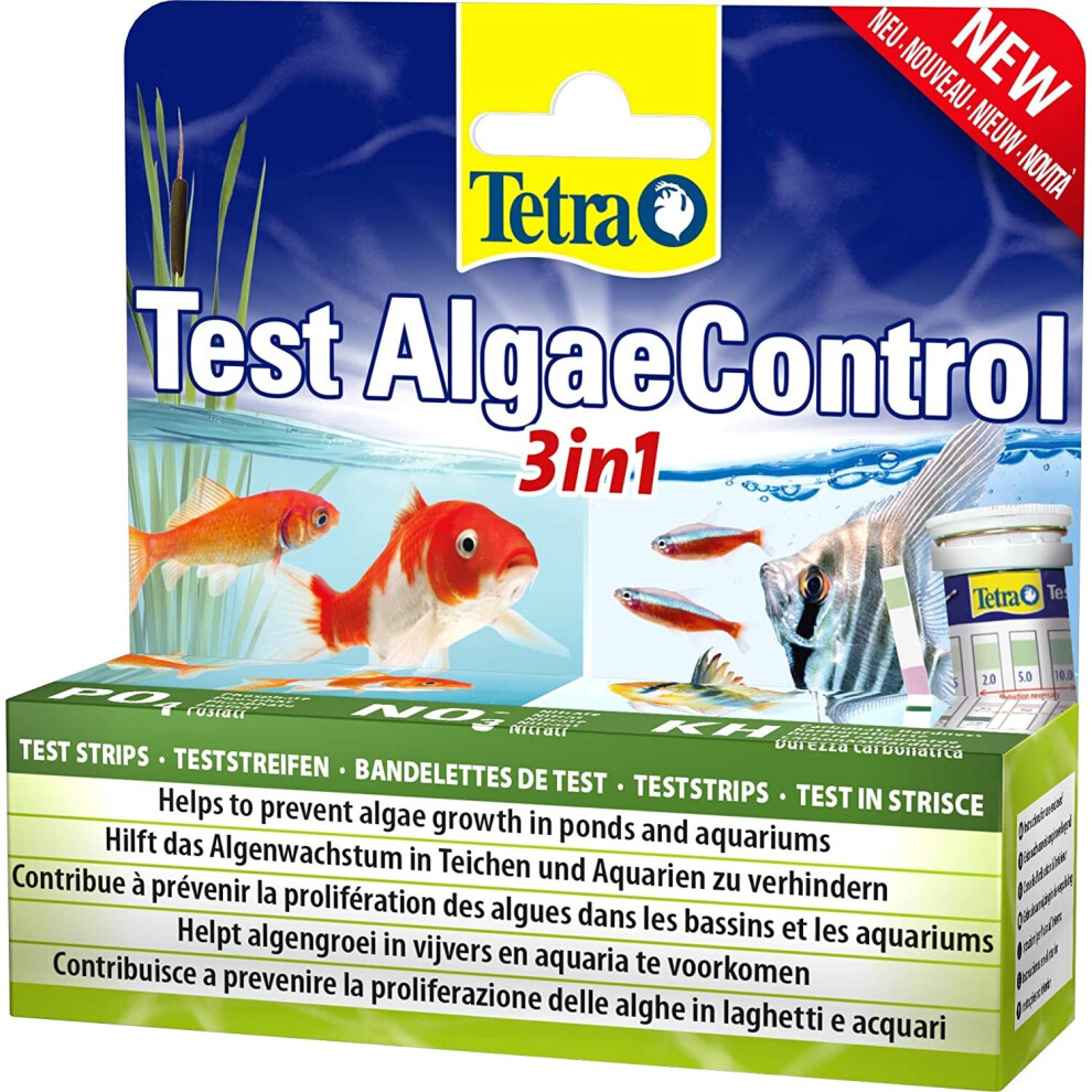 Tetra Algae Control 3in1 Pond & Aquarium Water Test Kit (25pk)