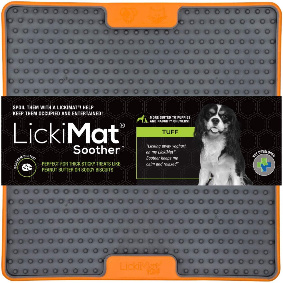 LICKIMAT Soother Tuff Dog Orange