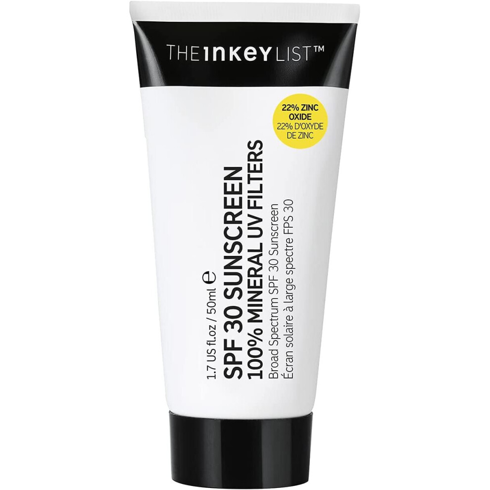 The INKEY List SPF 30 Daily Sunscreen which Offers Broad Spectrum Protection from Both UVA and UVB Rays 50ml