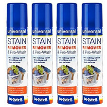 4 x De-Solv-it® Desolvit Stain Remover & Pre-Wash Spray 100ml for Clothing, Favrics, Furnishings and Hard Surface