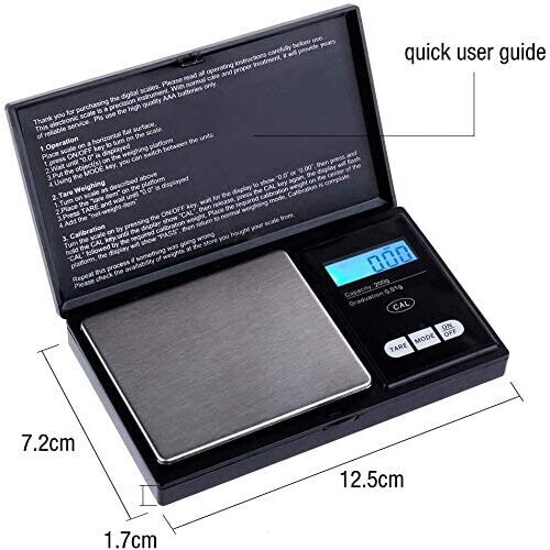 Digital Pocket Scale Ascher 200g/0.01g Mini Scale 6 Units 1