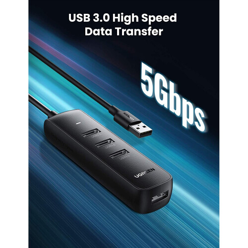 Ugreen USB-A 3.0 Hub 4xUSB-A, 1m 1