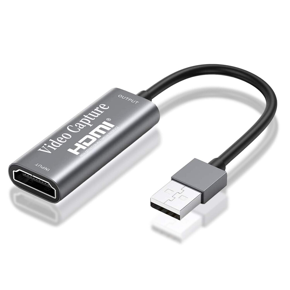 Upgraded Version HDMI Capture Card USB 2.0 Audio Video Capture Card USB to HDMI HD 4K 1080p 30fps Record Video Audio Grabber Game Capture Card for