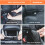 Huckaboo Car Seat Protector for Child Seat, Thick Padding, Black, with Sun Shade 5