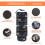 Huckaboo Car Seat Protector for Child Seat, Thick Padding, Black, with Sun Shade 4