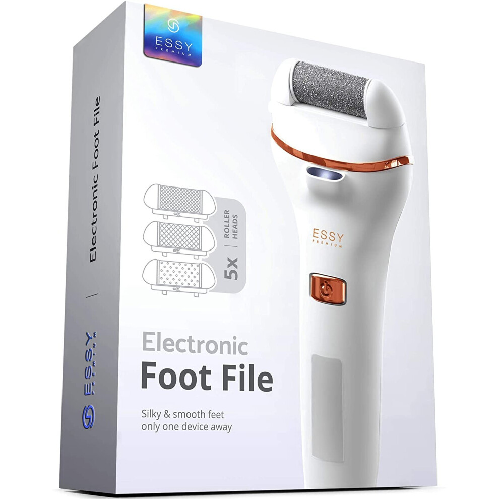 Wenzhou Jin Ding Beauty& Hair Care Equipments Co Electric Foot File Pedicure Feet Hard Skin Remover Foot With 5 Replacement Rollers Scraper Dry Dead Skin Remover Callus Exfoliator Rechargeable Feet S
