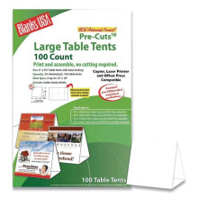 Blanks USA TTL01FLWH 12 x 18 in. 80 lbs Table Tent Paper, White - 100 per Sheets